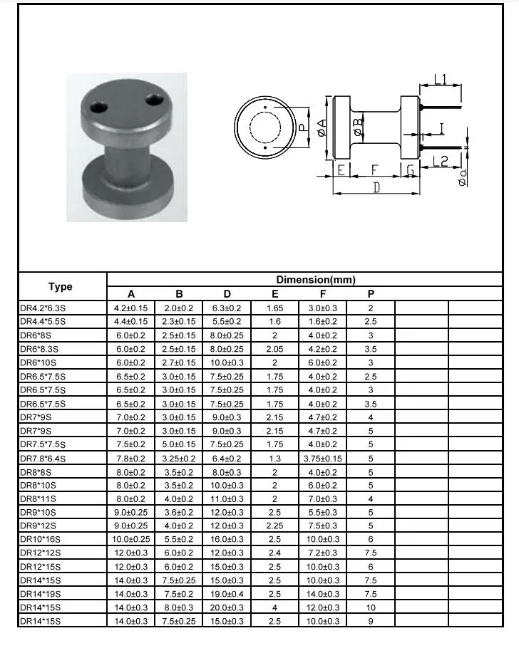 Ferrite Drum Core Custom 8*10 Ni-Zn Material Soft Drum Magnetic Ferrite Cores