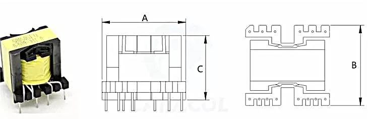 Electric Pq Flyback Ferrite Core High Frequency Inverter Switching Power Supply Transformer